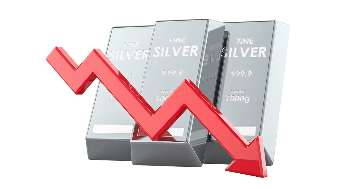 Silver prices fall down